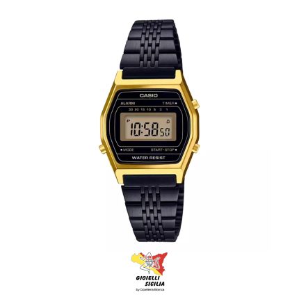 Orologio CASIO Donna Vintage Nero e Oro LA690WGB-1DF