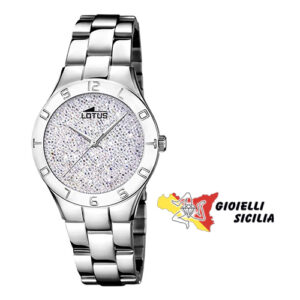 Lotus Orologi - Orologio acciaio Swarovski