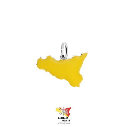 Ciondolo ARGENTO Unisex con la Sicilia TLag17436