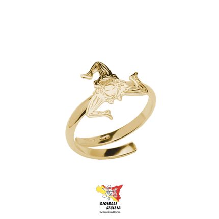 Anello MY SICILY Donna con Trinacria AN02au