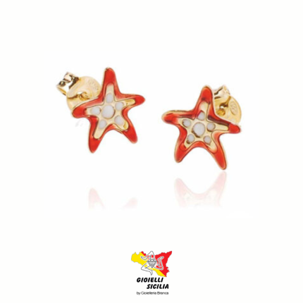 Orecchini MY SICILY Donna con Stella Marina ORLS08au