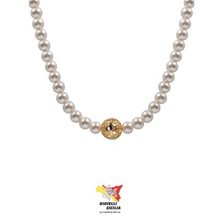 Collana KEMIRA Donna Perle e Sfera Oro KHC22/2/5